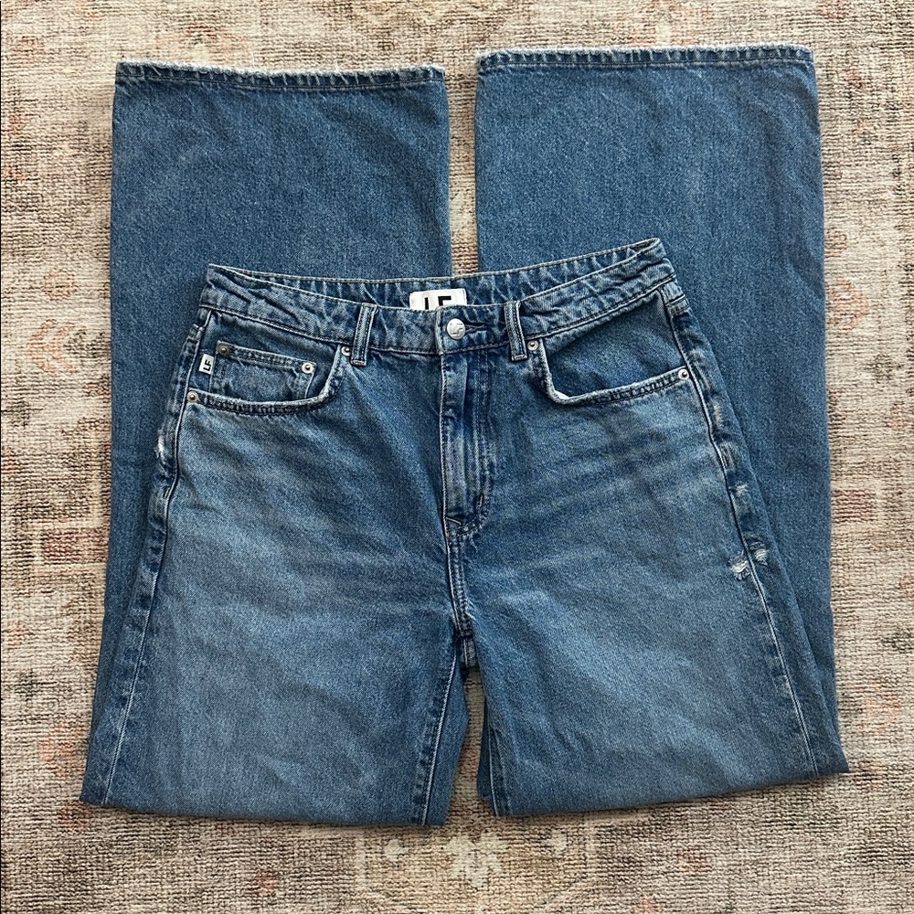 Lovers And Friends The Kade Low Rise Extra Wide Leg Jeans